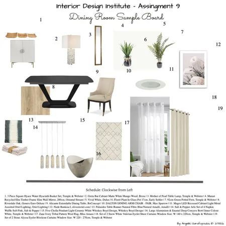 Interior Design Institute - Dining Room Interior Design Mood Board by Angeliki Sar on Style Sourcebook