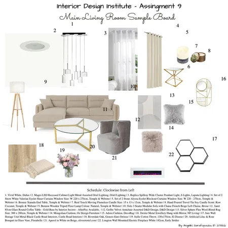 Interior Design Institute - Living Room Interior Design Mood Board by Angeliki Sar on Style Sourcebook