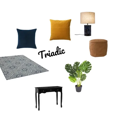 Triadic moodboard Interior Design Mood Board by nicola harvey on Style Sourcebook