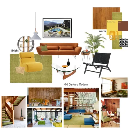 Mid Century Modern Light Interior Design Mood Board by brittschrader on Style Sourcebook