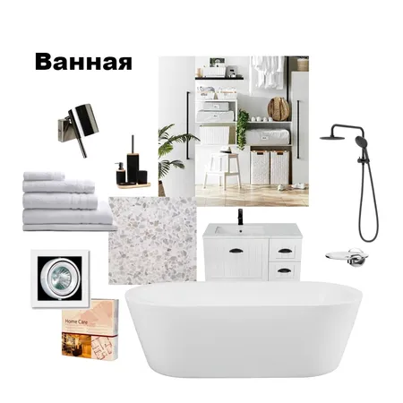 Ванная коллаж Interior Design Mood Board by Leonid Semenets on Style Sourcebook