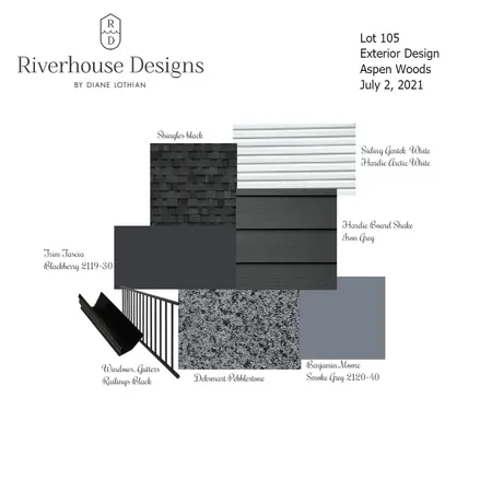 Lot 105 Exterior Interior Design Mood Board by Riverhouse Designs on Style Sourcebook