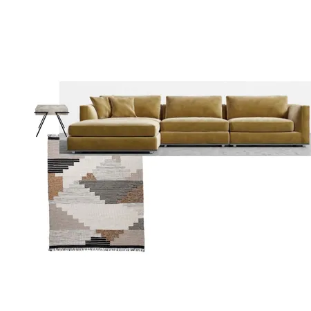 Gold, grey, black living room Interior Design Mood Board by FobbsInteriors on Style Sourcebook