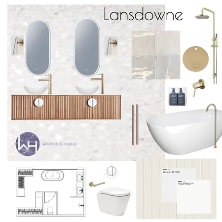 Lansdowne Ensuite Interior Design Mood Board by Vanessa Ondaatje on Style Sourcebook