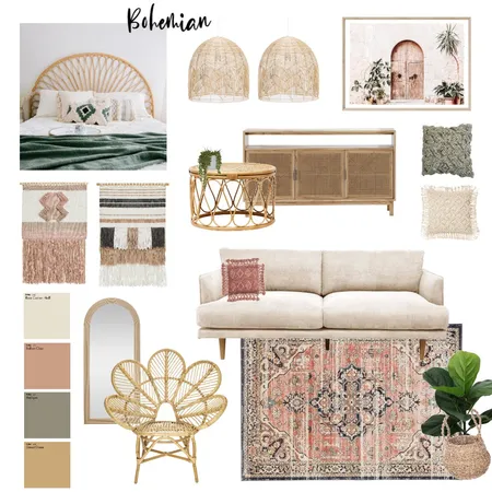 Bohemian Interior Design Mood Board by maddyshort on Style Sourcebook