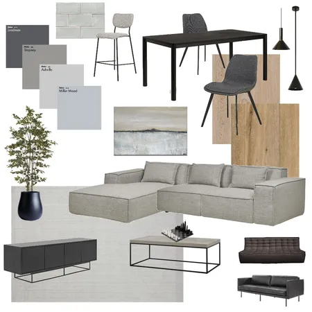 Contemporary Living/Dining - Balmoral Interior Design Mood Board by Kahli Jayne Designs on Style Sourcebook