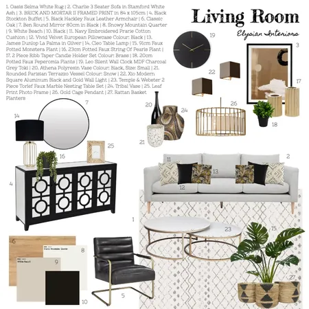 Living Room Interior Design Mood Board by georginatipper on Style Sourcebook