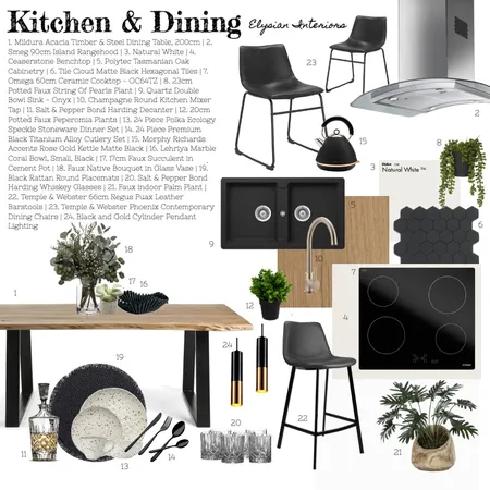 Kitchen & Dining Interior Design Mood Board by georginatipper on Style Sourcebook