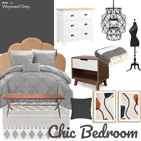 chic bedroom Interior Design Mood Board by ebarry25 on Style Sourcebook
