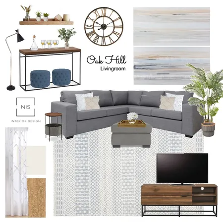 Oak Hill - Living Room (option B) Interior Design Mood Board by Nis Interiors on Style Sourcebook