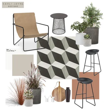 Modern patio Interior Design Mood Board by Kahli Jayne Designs on Style Sourcebook