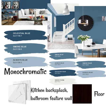 module 6 Monochromatic Interior Design Mood Board by Brenda Maps on Style Sourcebook
