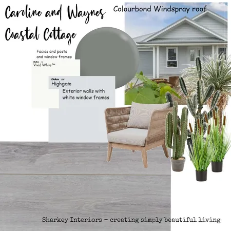 coastal cottage facade Interior Design Mood Board by sharkeyinteriors on Style Sourcebook