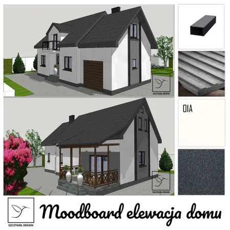 MOODBOARD ELEWACJA DOMU Interior Design Mood Board by SzczygielDesign on Style Sourcebook