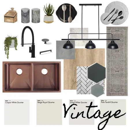 Vintage - Kitchen Interior Design Mood Board by Haven Home Styling on Style Sourcebook