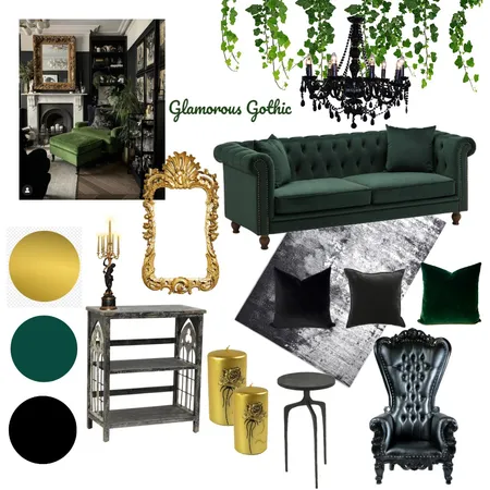 Glamorous Gothic Interior Design Mood Board by Neo_interiors on Style Sourcebook