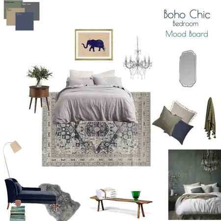 Boho Chic Bedroom Interior Design Mood Board by byjuanitalvarez on Style Sourcebook