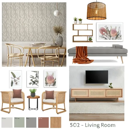 502_Living_V1.0 Interior Design Mood Board by Snap Wise on Style Sourcebook