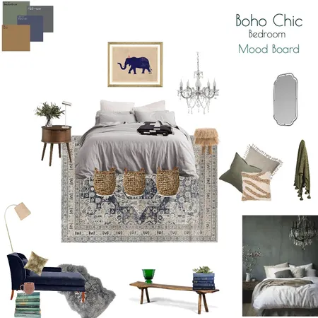 Boho Chic Bedroom Interior Design Mood Board by byjuanitalvarez on Style Sourcebook