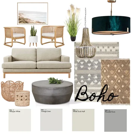 Boho - Living Interior Design Mood Board by Haven Home Styling on Style Sourcebook