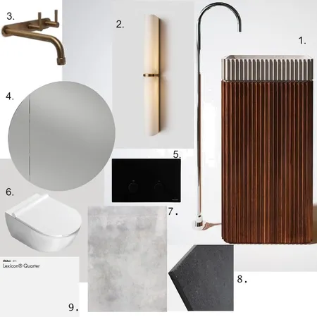 IDI Assignment 9 WC Interior Design Mood Board by VParker2020 on Style Sourcebook