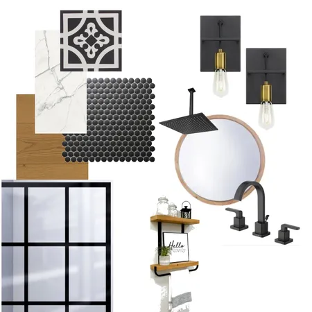 Modern Farmhouse Bathroom Interior Design Mood Board by SashaVintonPE on Style Sourcebook
