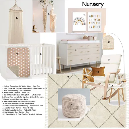 Nursery Interior Design Mood Board by JanelleO on Style Sourcebook