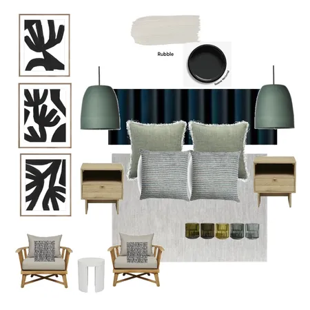 Davids Place Master Bedroom Interior Design Mood Board by Briana Forster Design on Style Sourcebook
