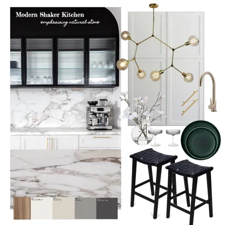 Modern Shaker Kitchen Interior Design Mood Board by amygurr on Style Sourcebook