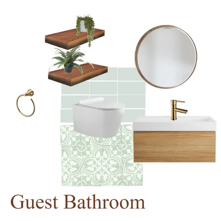 guest bathroom Interior Design Mood Board by dafnagr on Style Sourcebook
