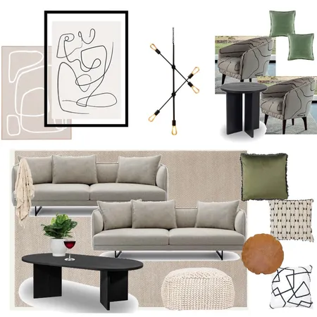 lounge living green Interior Design Mood Board by ellygoodsall on Style Sourcebook