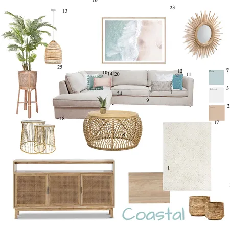 Living room Bondi Coastal Interior Design Mood Board by mala on Style Sourcebook