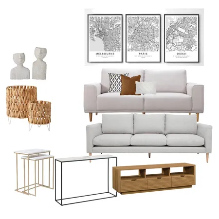 Living Space Interior Design Mood Board by vlaguna on Style Sourcebook
