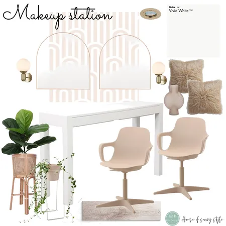 Makeup station Interior Design Mood Board by House of savvy style on Style Sourcebook