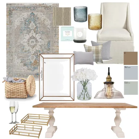 Pigeon blue dining room Interior Design Mood Board by Chanebothma on Style Sourcebook