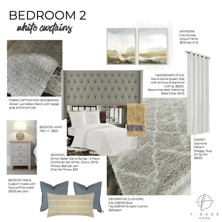 Mary Jane Bedroom 2 Interior Design Mood Board by Zambe on Style Sourcebook