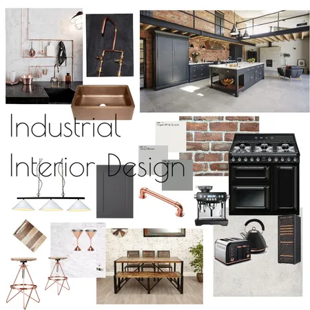 Industrial Kitchen Interior Design Mood Board by MonAmiDezign on Style Sourcebook
