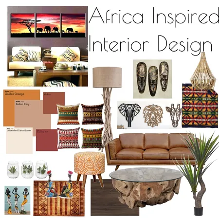 Africa Inspired Interior Design Mood Board by MonAmiDezign on Style Sourcebook