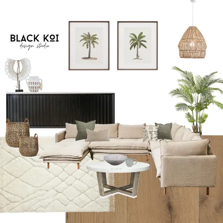 Lounge Room Interior Design Mood Board by Black Koi Design Studio on Style Sourcebook