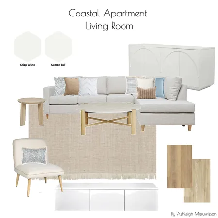 Coastal Apartment - Living Room Interior Design Mood Board by Eastside Studios on Style Sourcebook