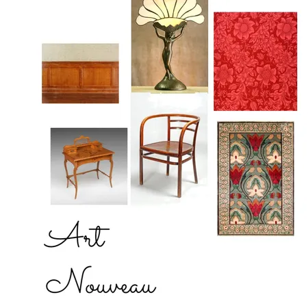 Art Nouveau Mood Board Interior Design Mood Board by Vanessa Richardson on Style Sourcebook