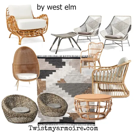 rattan chair Interior Design Mood Board by Twist My Armoire on Style Sourcebook