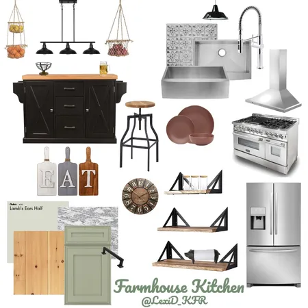 Farmhouse Kitchen Interior Design Mood Board by Lexid on Style Sourcebook