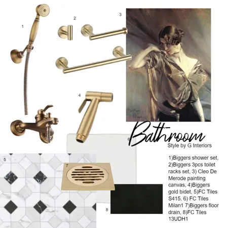 Museum Theme Bathroom Interior Design Mood Board by Gia123 on Style Sourcebook