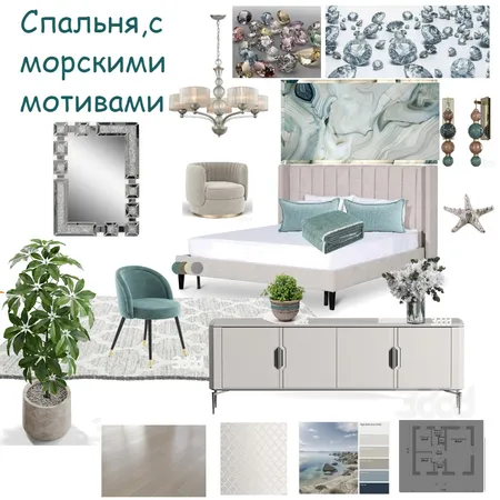 Спальня Interior Design Mood Board by CoLora on Style Sourcebook