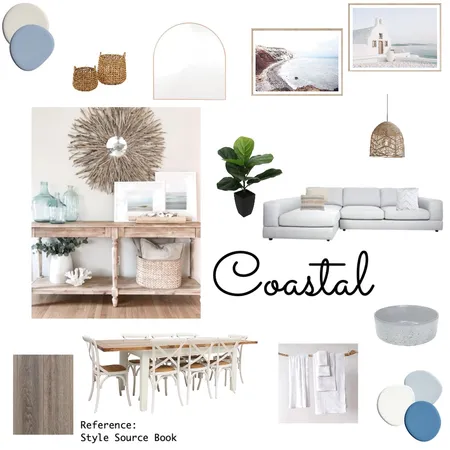Coastal Interior Design Mood Board by Tennielle's Designs on Style Sourcebook