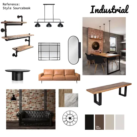 Industrial Interior Design Mood Board by Tennielle's Designs on Style Sourcebook