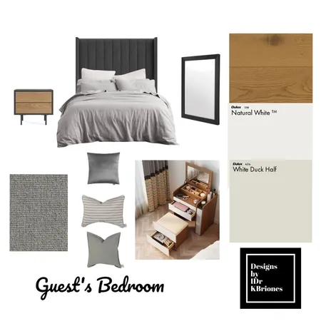 Guest's Bedroom Interior Design Mood Board by KB Design Studio on Style Sourcebook