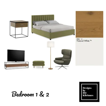 Bedroom 1 & 2 Interior Design Mood Board by KB Design Studio on Style Sourcebook