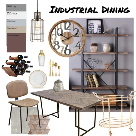 Industrial Dining Interior Design Mood Board by houseofhygge on Style Sourcebook